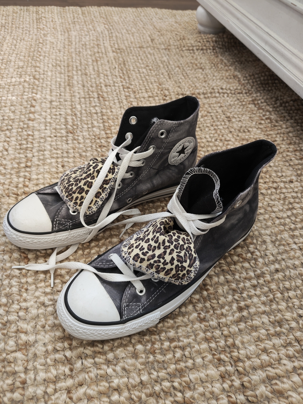 Converse Chuck Taylor High Top Sneaker - Black with Double Tongue